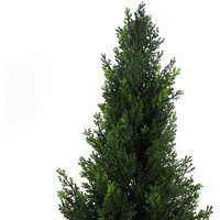 90cm Pair of Artificial Cedar Cypress Topiary UV Resistant Premium - Green Topiary Tree