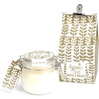 KDMD Agnes & Cat Kilner Jar Candle Coffee & Walnut in White