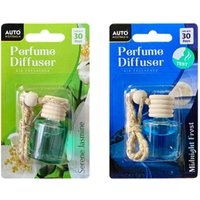 Car Air Freshener Glass Bottle Vent Clip Diffuser Hanger - Multicoloured