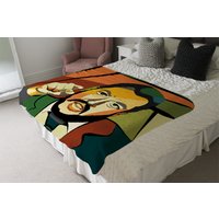 Cubism Art Style, Politician Blanket - Orange