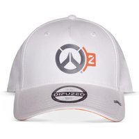 OVERWATCH, OVERWATCH 2 Main Tracer Logo Adjustable Cap - White/Orange OVERWATCH, OVERWATCH 2 Main Tracer Logo Adjustable Cap - White/Orange