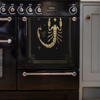 Zodiac Scorpio Horoscope In Black Gold Kitchen Towel - Gold
