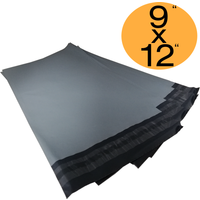 Grey Mailing Bags 9x12 Self Seal Strong Pack of 100 - Grey
