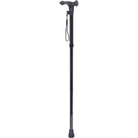 Collapsible Ergonomic Walking Stick - Black / Right Handed