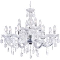 Marie Therese 12 Light Chandelier - Chrome