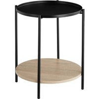 Bedside Table Sunderland - Industrial Wood Light, Oak Sonoma