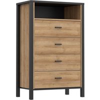 Furniture To Go, High Rock Chest of 4 Drawers - Riviera Oak Furniture To Go, High Rock Chest of 4 Drawers - Riviera Oak