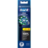 Oral-B Pro Cross Action Black Toothbrush Heads, 8 Counts - Black