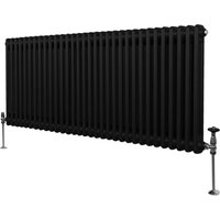 Traditional Column Radiators - Black / 7cm / 60cm / 146cm