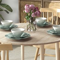 HOMCOM Folding Dining Table Drop Leaf Table - Natural
