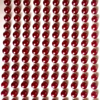 200 Burgundy Round Pearls - Burgundy Red