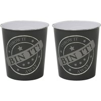 Small Bin It Waste Paper Bin - Black