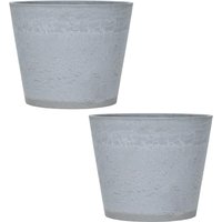 Caesar Marble Effect Planter Outdoor Large - Grey
