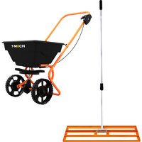 Rotary Spreader and Lawn Leveller - Orange / 100cm