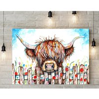 Over the Fence Canvas - Brown / 24 x 32in