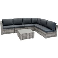 Rattan Modular Piece Furniture Set - Grey / Furniture Set Only / 5