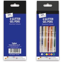 Glitter Gel Ink Pens Pack of 6 - Multi