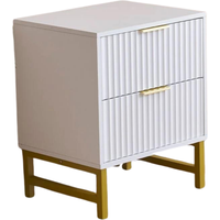 Vienna Bedside Table - White