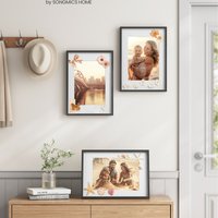 Picture Frames, Set of 3 Photo Frames for A3, A4, 11x14 Pictures - Black