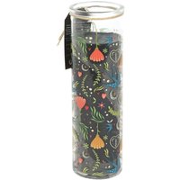 Midnight Bloom French Tulip Tube Candle Elegant Gift Decor - Black