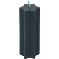 Navy Starry Night Taper Candle Unscented Star Shaped Decor - Teal