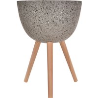 Darnell Large Grey Speckled Planter - Grey