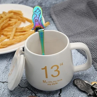 Pack of 2 Mermaid Coffee Spoon - Blue / 4