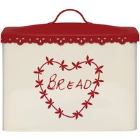 Anglaise Bread Bin - Cream, Red