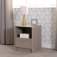 Paris 1 Drawer Bedside - Smoked Ash