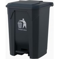 30L Pedal Bin Large Recycling and Rubbish Dustbin - Black