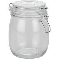 Glass Storage Jar with Clip - 750ml