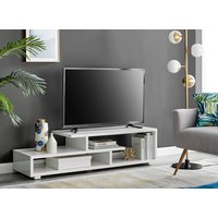 FurnitureboxUK, Romera White High Gloss TV Stand - White FurnitureboxUK, Romera White High Gloss TV Stand - White