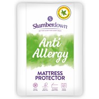 Slumberdown, Slumberdown Anti-Allergy Mattress Protector - White / Single Slumberdown, Slumberdown Anti-Allergy Mattress Protector - White / Single