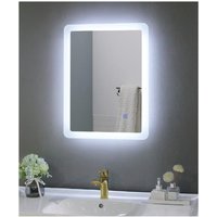 BELOFAY, BELOFAY Illuminated Bathroom Mirror Toughened Unbreakable Glass Mirror - Silver / 39cm BELOFAY, BELOFAY Illuminated Bathroom Mirror Toughened Unbreakable Glass Mirror - Silver / 39cm