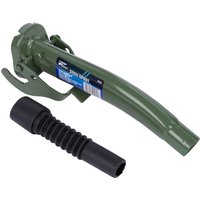 Steel Jerry Can Spout - 22cm - Green