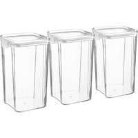 Argon Tableware, 1.3 Litre Food Storage Containers Pack of 3 - White Argon Tableware, 1.3 Litre Food Storage Containers Pack of 3 - White
