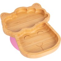 Children's Bamboo Suction Llama Plate - Pink