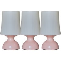 Colmar Touch Table Lamps - Set of 3 - Pink