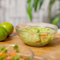 6x Lys Glass Kitchen Serving Stacking Bowls - Clear / 10.5cm