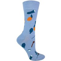 Soft Cotton Novelty Blue Vegetable Vegan Socks - Blue