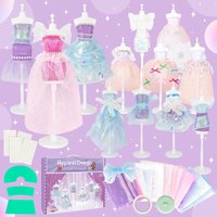 143 Piece DIY Princess Fashion Designer Craft Toy Kit - Multicolour