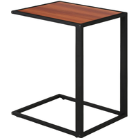 Side Table C Shaped Living Room Furniture - Walnut
