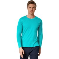Men's Long-Sleeved Top - Turquoise / M