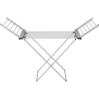 Deluxe Maxi Plus Electric Air Dryer 1 Tier Winged Clothes Dryer - Silver