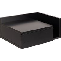 Ashlan Square Bedside Table - Black