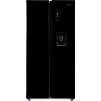 Willow 430L Total No Frost American Style Fridge Freezer - Black