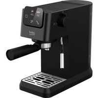 CaffeExperto Manual Espresso Coffee Machine with Steam Wand - Black