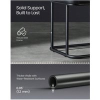 VASAGLE Bench with Storage - Black