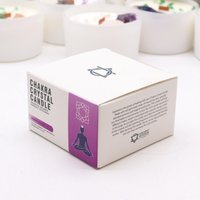 Chakra Crystal Candles Crown Chakra - Blue