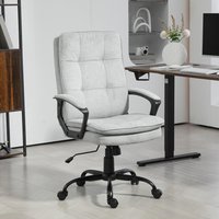 HOMCOM Executive Office Chair with Adjustable Height - Grey